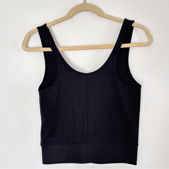 Rag & Bone Mara Crop Black Zip Up Tank Top Small New NWT Minimalist Preppy *D5 - Picture 13 of 16